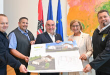 LH Mikl-Leitner: Grünes Licht für Zu- und Umbau des Feuerwehrhauses in Münichreith