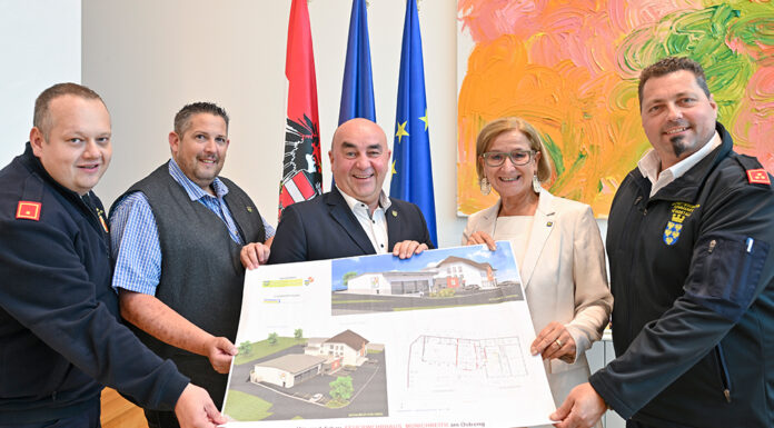 LH Mikl-Leitner: Grünes Licht für Zu- und Umbau des Feuerwehrhauses in Münichreith
