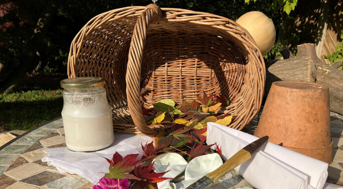 Laternenfest – Basteln mit Laub