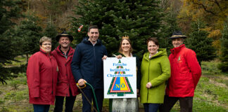 Maria Laacher Christbaum bringt weihnachtlichen Glanz ins EU-Parlament