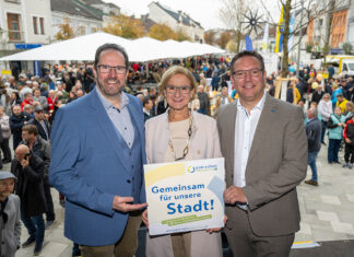 Neuer Hauptplatz in Amstetten eröffnet