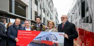 Neuer ÖBB-Cityjet Doppelstock in St. Pölten präsentiert