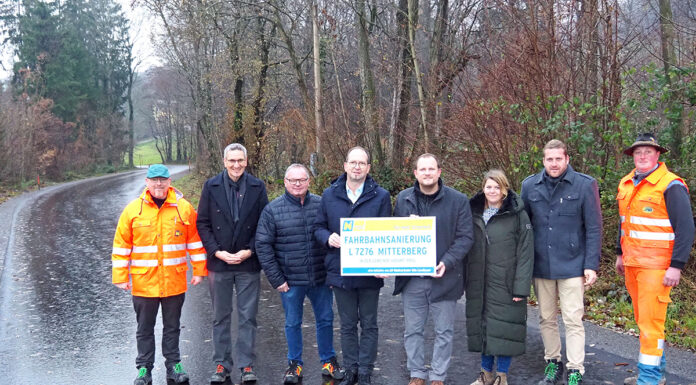 Arbeiten für die Fahrbahnsanierung in Mitterberg abgeschlossen