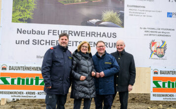 Spatenstich für neues Feuerwehr- und Sicherheitszentrum in Kirchberg am Wagram