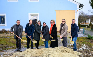Spatenstich für Ausbau der Kinderbetreuung in Meiseldorf