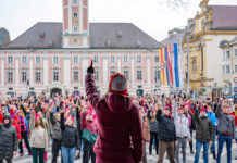 Ein Zeichen gegen Gewalt in St. Pölten