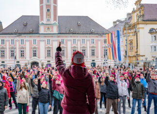 Ein Zeichen gegen Gewalt in St. Pölten