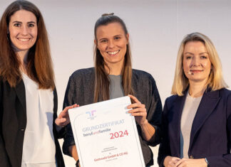 Firma Gottwald in Melk als „berufundfamilie“-freundliches Unternehmen ausgezeichnet