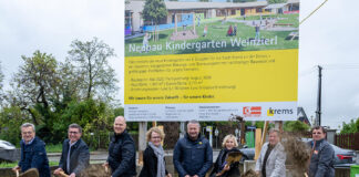 Spatenstich für neuen Kindergarten in Krems