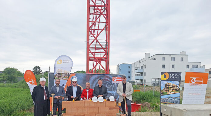 Grundsteinlegung für freifinanzierte Eigentumswohnungen in Tulln – Lebens(T)raumTulln
