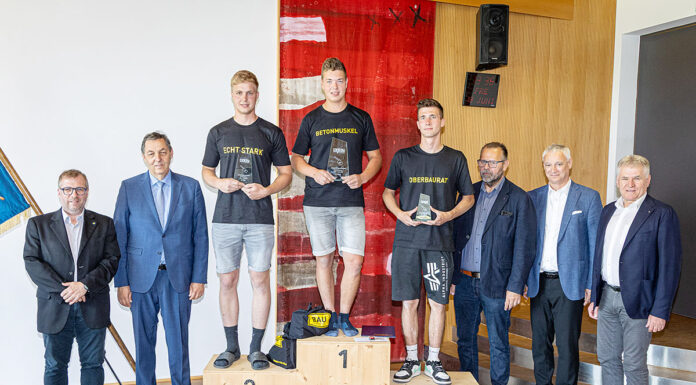 Florian Haselsteiner ist Niederösterreichs bester Hochbau-Lehrling