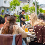 Erster Schanigarten am neuen Promenadenring in St. Pölten eröffnet