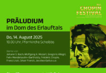 Chopin Festival: Präludium am 14. August in der Pfarrkirche Scheibbs