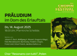 Chopin Festival: Präludium am 14. August in der Pfarrkirche Scheibbs