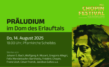 Chopin Festival: Präludium am 14. August in der Pfarrkirche Scheibbs