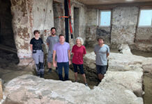 Historische Überraschung bei den Bauarbeiten im Nibelungenhof in Marbach an der Donau