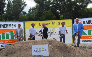 Spatenstich in Zöbing: GEDESAG baut 41 neue Wohnträume