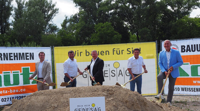 Spatenstich in Zöbing: GEDESAG baut 41 neue Wohnträume