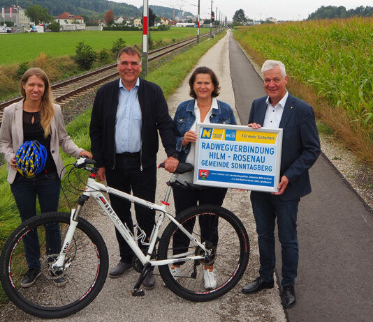Arbeiten für Radwegverbindung Hilm – Rosenau sind abgeschlossen
