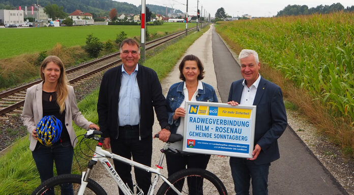 Arbeiten für Radwegverbindung Hilm – Rosenau sind abgeschlossen