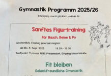 Gymnastik Programm 2025/26 in Prinzersdorf