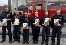 Fünf Feuerwehrjugendmitglieder erreichen das Feuerwehrjugendleistungsabzeichen in Gold