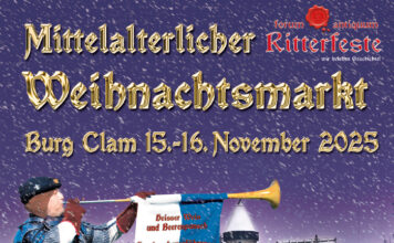 Mittelalterlicher Weihnachtsmarkt Burg Clam 15. – 16.11.2025