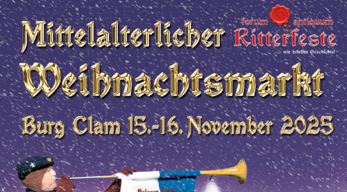 Mittelalterlicher Weihnachtsmarkt Burg Clam 15. – 16.11.2025