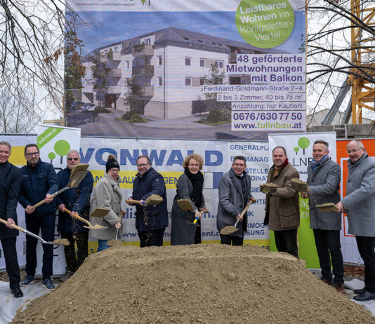 Spatenstich für leistbares Wohnen in Tulln