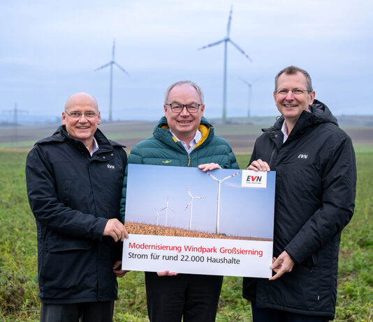 Repowering des EVN Windparks Großsierning startet