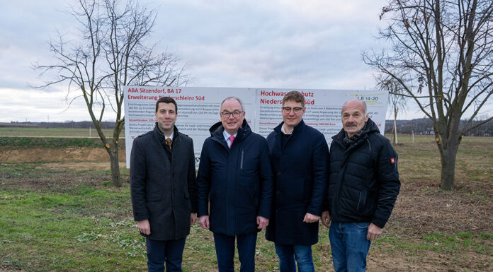 Hochwasserschutz in Niederschleinz eröffnet