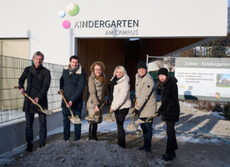 Spatenstich für Kindergartenzubau in Laxenburg