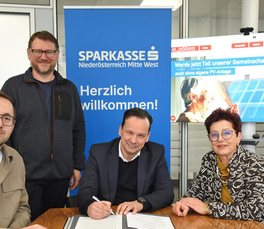 Sparkasse und Stadt St. Pölten besiegeln Strom-Pakt