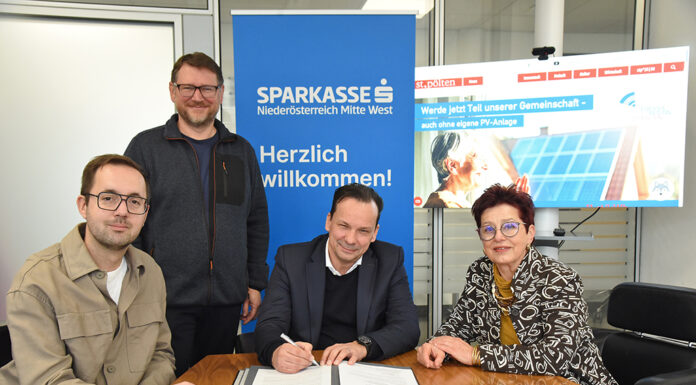 Sparkasse und Stadt St. Pölten besiegeln Strom-Pakt