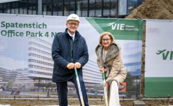 Spatenstich für den Office Park 4 NEXT am Flughafen Wien-Schwechat