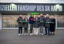 Rapid Fanshop in St. Pölten neu eröffnet