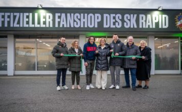 Rapid Fanshop in St. Pölten neu eröffnet