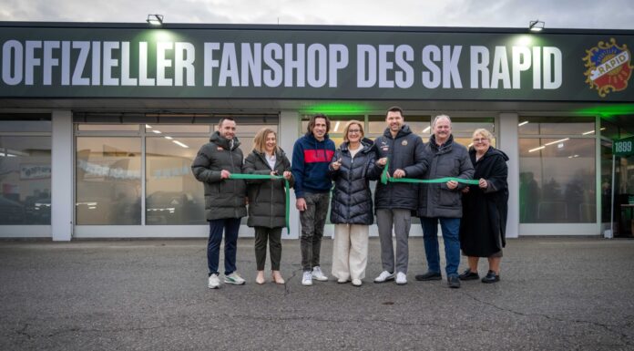 Rapid Fanshop in St. Pölten neu eröffnet