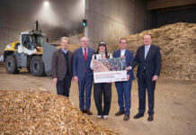 Biomasseheizkraftwerk in Betrieb genommen
