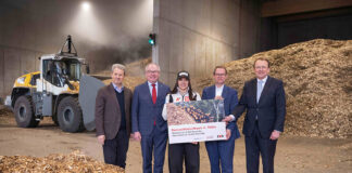 Biomasseheizkraftwerk in Betrieb genommen