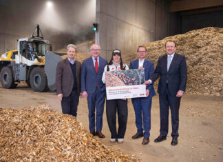 Biomasseheizkraftwerk in Betrieb genommen