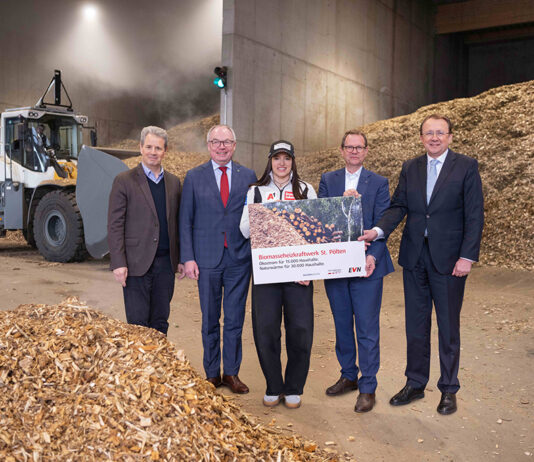 Biomasseheizkraftwerk in Betrieb genommen