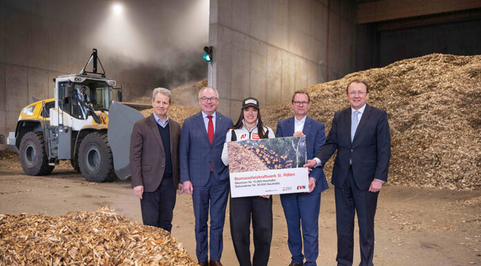 Biomasseheizkraftwerk in Betrieb genommen