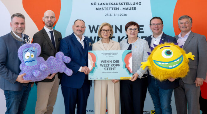 NÖ Landesausstellung 2026 in Mauer: „Wenn die Welt Kopf steht – Mensch. Psyche. Gesundheit.“