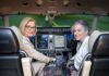 Flugsimulator als Symbol der Partnerschaft