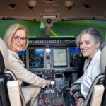 Flugsimulator als Symbol der Partnerschaft
