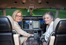 Flugsimulator als Symbol der Partnerschaft