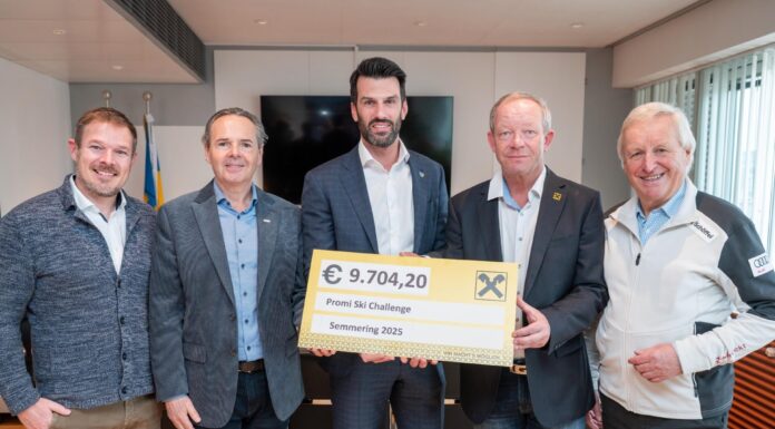 Promi Ski Challenge sammelt über 9.700 Euro für Nachwuchs-Talente