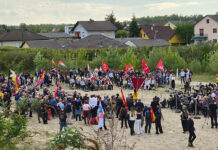 Delegation der Bundesregierung bei der Gedenkfeier in Gusen