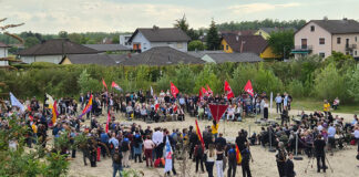Delegation der Bundesregierung bei der Gedenkfeier in Gusen